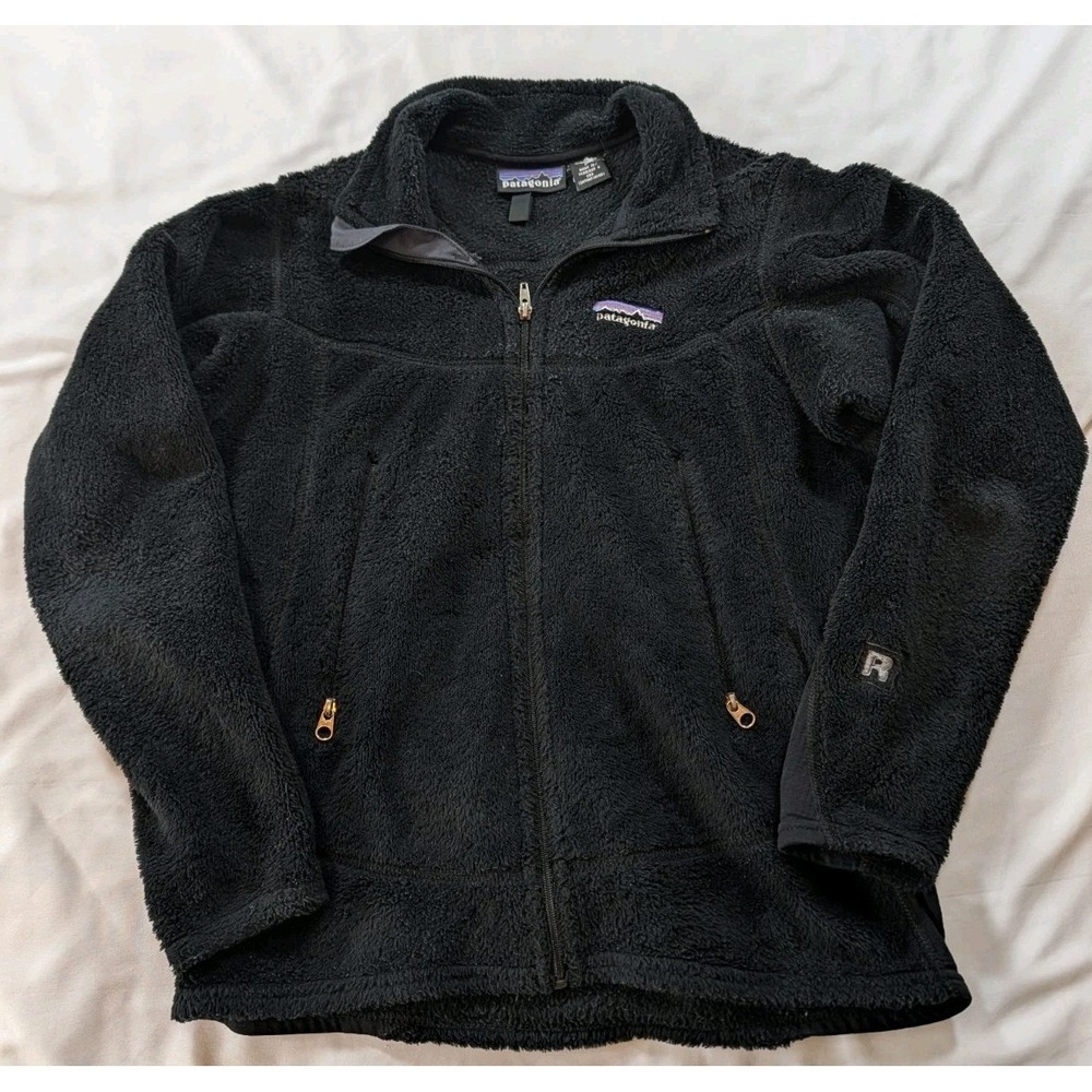 VTG‎ Patagonia R2 Fleece Jacket USA Women's Small Black